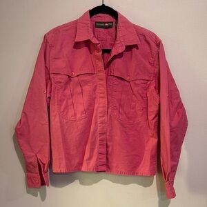 🩷Outback Red Vibrant Pink Long-Sleeve light jacket Casual Date Night Stylish